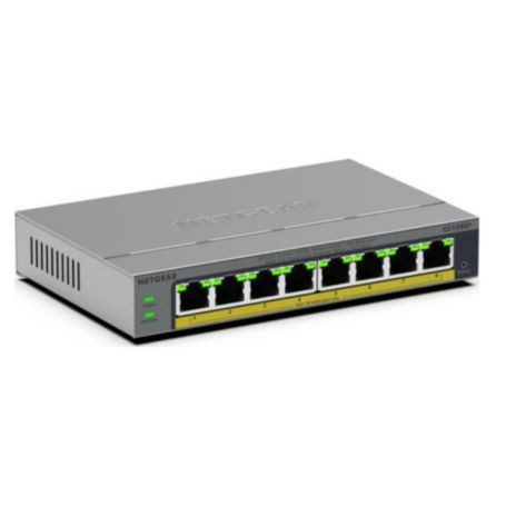 NETGEAR GS108EP-100NAS 8-Port Gigabit PoE Easy Smart Switch