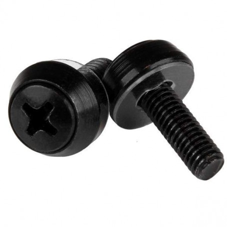 StarTech CABSCREWSM5B Black - M5 Mounting Screws for Server Rack & Cabinet