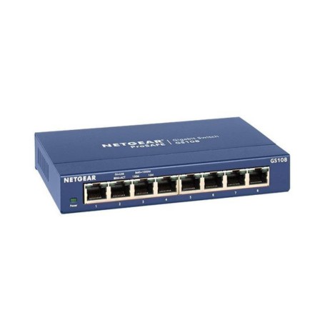 NETGEAR GS108-411NAS ProSAFE GS108 8-Port Gigabit Ethernet Desktop Switch