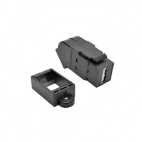 Eaton U060-000-KPA-BK USB 2.0 Keystone Panel Coupler Compatible Tripp Lite