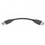 Eaton U324-06N-BK Tripp Lite 6 in USB 3.0 SuperSpeed A-to-A Extension Cable