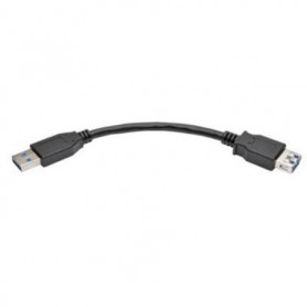 Eaton U324-06N-BK Tripp Lite 6 in USB 3.0 SuperSpeed A-to-A Extension Cable