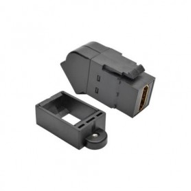 Eaton P164-000-KPA-BK Tripp Lite HDMI All-in-One Keystone/Panel-Mount Angled Coupler