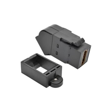 Eaton P164-000-KPA-BK Tripp Lite HDMI All-in-One Keystone/Panel-Mount Angled Coupler