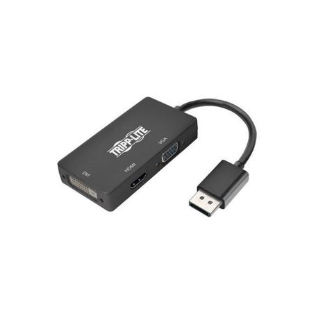 Eaton P136-06N-HDV4K6 Tripp Lite 6 in. DisplayPort to HDMI/DVI/VGA All-in-One Adapter Converter