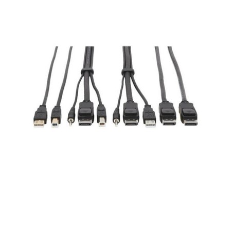 Eaton P783-010-DPU 10 ft DisplayPort KVM Cable Kit Compatible Tripp Lite