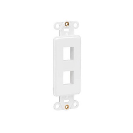 Eaton N042D-002V-WH 2-Port Keystone Center Plate Compatible Tripp Lite