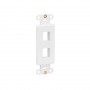Eaton N042D-002V-WH 2-Port Keystone Center Plate Compatible Tripp Lite