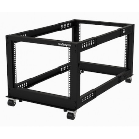 StarTech.com 19" 8U Open Frame Server Rack Adjustable Depth 22-40"