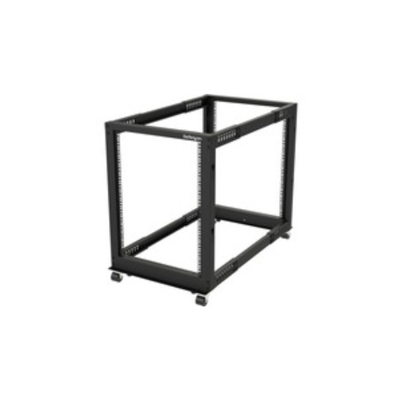 StarTech.com Black 15U Steel Server Rack with 4-Post Frame