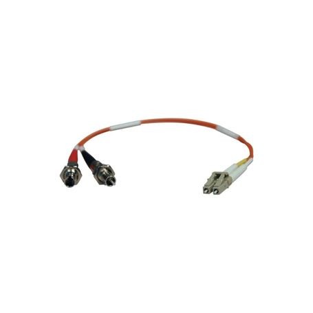 Eaton N457-001-62 Tripp Lite 1 ft LC-ST Duplex Multimode Fiber Adapter