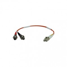 Eaton N457-001-62 Tripp Lite 1 ft LC-ST Duplex Multimode Fiber Adapter
