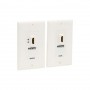 Eaton P167-000 Tripp Lite HDMI over Dual Cat5/Cat6 Extender Wall Plate Kit