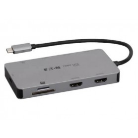 Eaton U442-DOCK8G-GG2 USB-C Triple-Display Travel Dock compatible Tripp Lite