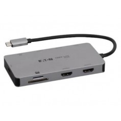 Eaton U442-DOCK8G-GG2 USB-C Triple-Display Travel Dock compatible Tripp Lite