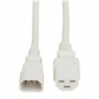 Eaton P037-006-AWH Tripp Lite 6ft Power Cord C14 to C21 Heavy Duty White