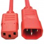 Eaton P004-006-ARD Tripp Lite 6ft PDU Power Cord C13 to C14 10A 250V Red