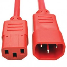 Eaton P004-006-ARD Tripp Lite 6ft PDU Power Cord C13 to C14 10A 250V Red
