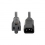 Eaton P002-001-13A Tripp Lite 1ft C14 to NEMA 5-15R Power Cord