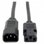 Eaton P004-008 Tripp Lite 8ft PDU Power Cord C13 C14 10A 250V 18 AWG
