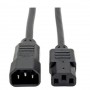 Eaton P004-015 Tripp Lite 15ft PDU Power Cord C13 C14 10A 250V 18 AWG