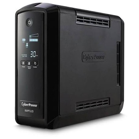 CyberPower CP850PFCLCD 850VA/510W Line-Interactive UPS with Sine Wave Output, Mini-Tower, 10 NEMA 5-15R Outlets