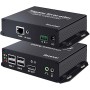 Black Box KVXLCHDPF-200 KVM Extender Over Fiber 4K Dual-Head HDMI/Displayport