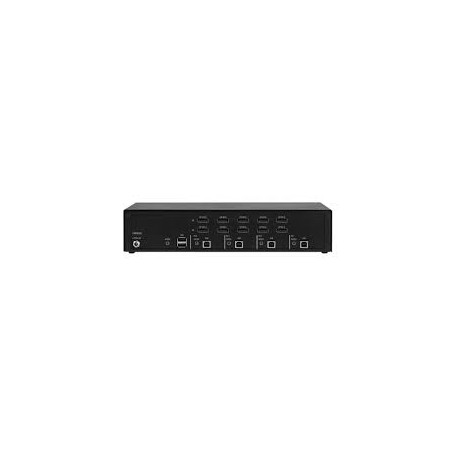 Black Box KVS4-2004V NIAP4 Secure KVM Switch, Dual Head, 4-Port, DP