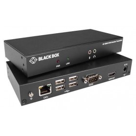 Black Box KVXLCDP-100 KVM Extender Catx - 4K SH DP USB 2.0 Serial Audio Local Video