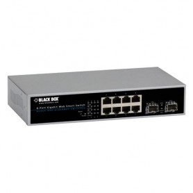 Black Box LGB710A Gigabit Web Smart Switch 10 Port Us Intl Not Japan