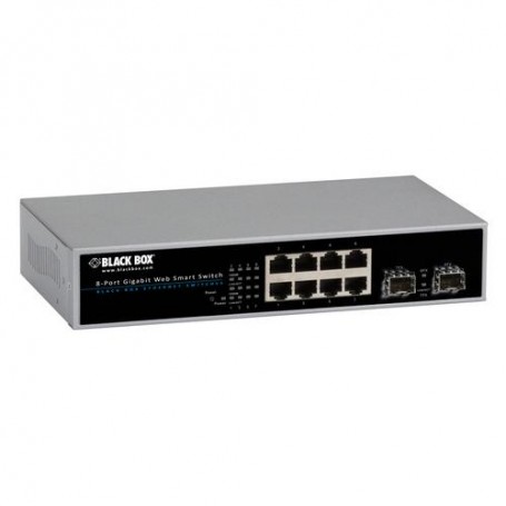 Black Box LGB710A Gigabit Web Smart Switch 10 Port Us Intl Not Japan