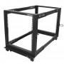 StarTech.com 4POSTRACK12U 12U Black Steel Adjustable Depth 4-Post Server Rack