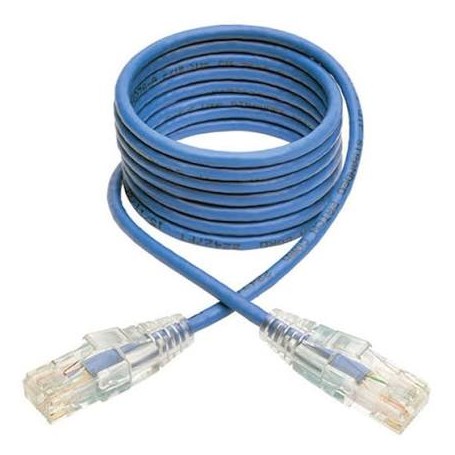 Tripp Lite N201-S05-BL 5ft Cat6 Gigabit Snagless Molded Slim UTP Patch Cable RJ45 M/M Blue