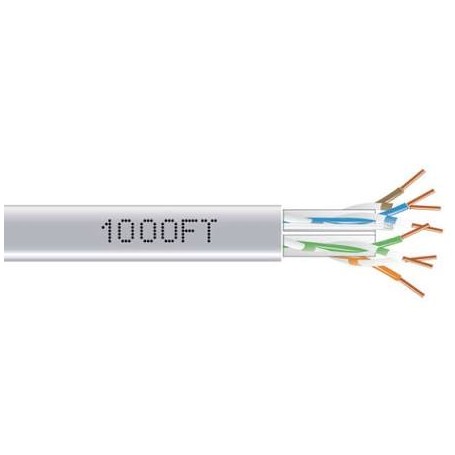 Black Box EYN877B-PB-1000 Giga true 550 CAT6 Bulk PLN Gray 1000FT