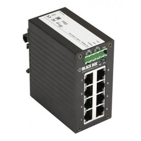 Black Box LGH008A Gigabit Ethernet Extended Temperature Switch, 8-Ports