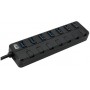 Adesso AUH-3070P interface hub USB 3.2 Gen 1 (3.1 Gen 1) Type-A 5000 Mbit/s Black