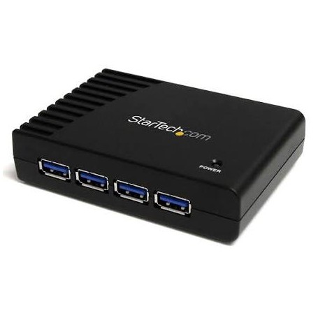 StarTech.com 46.99 4 Port Black SuperSpeed USB 3.0 Hub - 4 Port USB 3.0 Hub