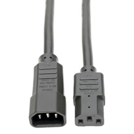 Eaton P005-12N Tripp Lite 1ft Heavy Duty PDU Power Cord C13 C14 15A 250V