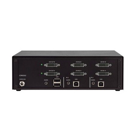 Black Box KVS4-2008D NIAP4 Secure KVM Switch 8 Port Dual Head DVI