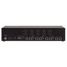 Black Box KVS4-2004VX NIAP4 Secure KVM Switch 4 Port Dual Head DP CAC