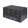 StarTech SV231TDPU34K 2 Port Triple Monitor DisplayPort KVM Switch