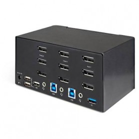 StarTech SV231TDPU34K 2 Port Triple Monitor DisplayPort KVM Switch
