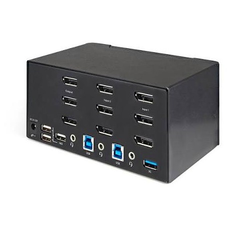 StarTech SV231TDPU34K 2 Port Triple Monitor DisplayPort KVM Switch