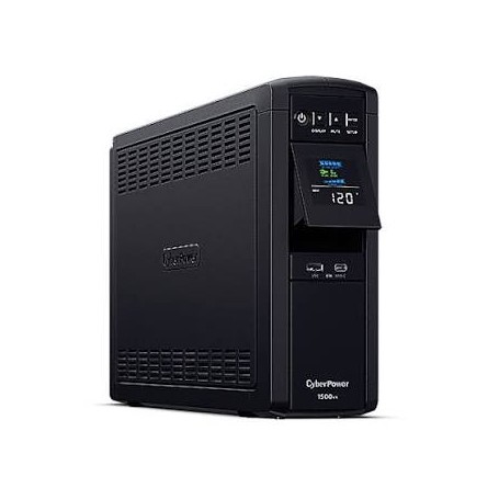 CyberPower CP1500PFCLCD 1500VA/1000W Pure Sine Wave UPS with AVR, LCD Display, 10 Outlets