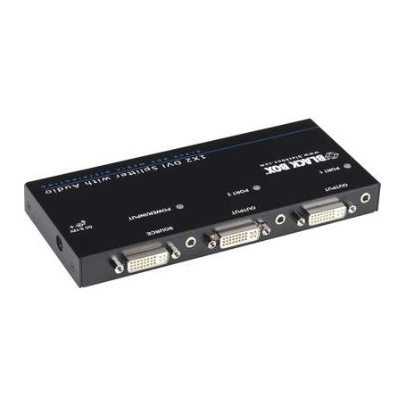 Black Box AVSP-DVI1X2 1 x 2 DVI-D Splitter with Audio and HDCP