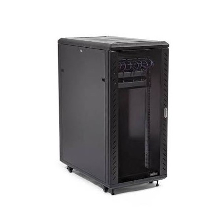 25U 36in Knock-Down Server Rack Cabinet with Casters