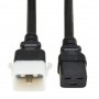 Eaton P036-E03 Tripp Lite 3ft PDU Power Cord C19 P Lock C20 Heavy Duty
