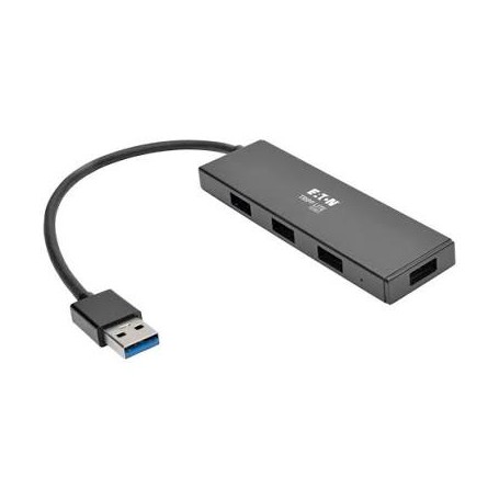 Tripp Lite U360-004-SLIM interface hub USB 3.2 Gen 1 (3.1 Gen 1) Type-A 5000 Mbit/s Black