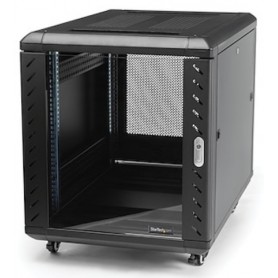 StarTech.com 15U Server Rack Cabinet Includes Casters & Leveling Feet