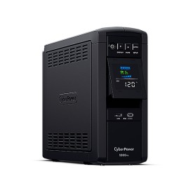 CyberPower CP1000PFCLCD 1000VA/600W Line-Interactive UPS with LCD Display and 10 AC Outlets